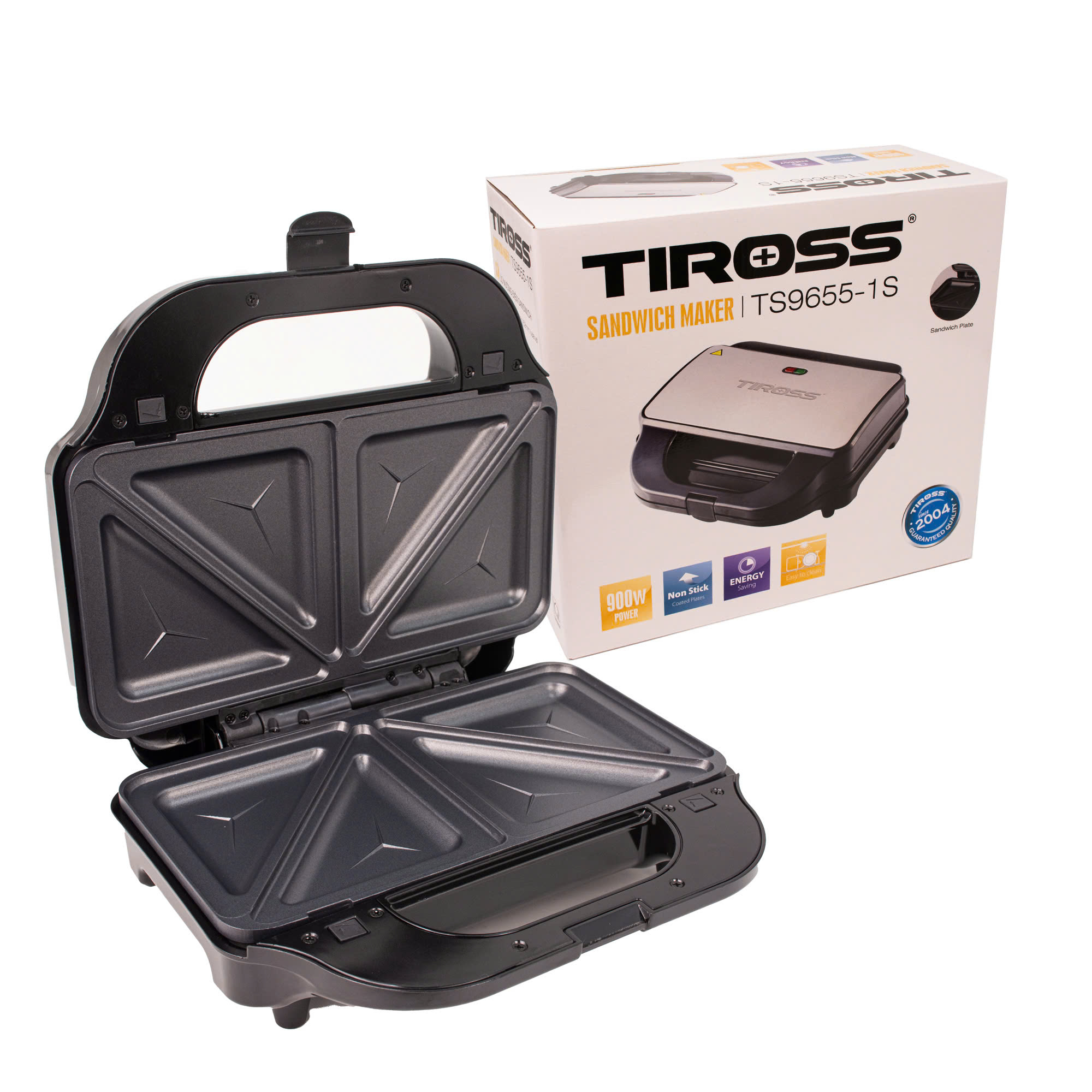 Kẹp nướng điện sandwich 900W Tiross TS9655-1S - Hàng chính hãng