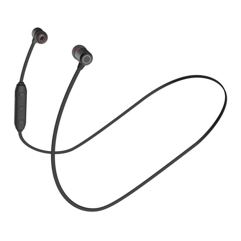 Wireless Headset Neckband Bluetooth5.0 with Microphone Android Black