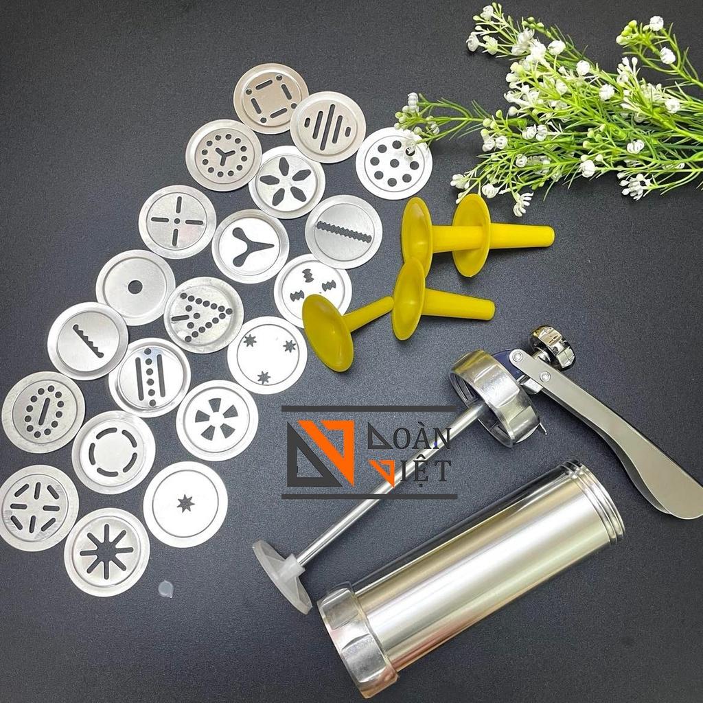 Dụng cụ tạo hình BÁNH COOKIES, KHUÔN NHẤN BÁNH QUY - INOX. Dụng cụ làm bánh chuyên nghiệp