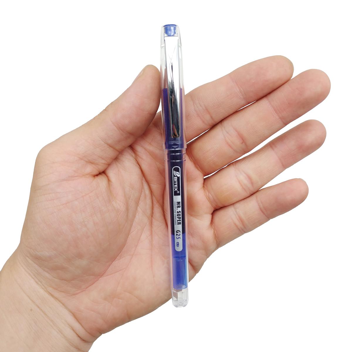 Bút Gel Mr Super 0.7 mm - Bitex G25 - Mực Xanh