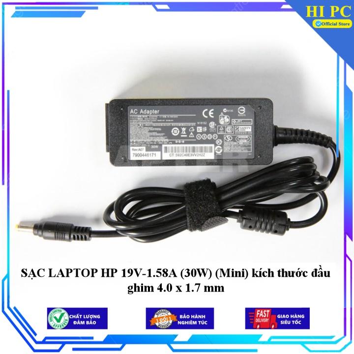 SẠC LAPTOP HP 19V-1.58A kích thước đầu ghim 4.0 x 1.7 mm - Kèm Dây nguồn - Hàng Nhập Khẩu