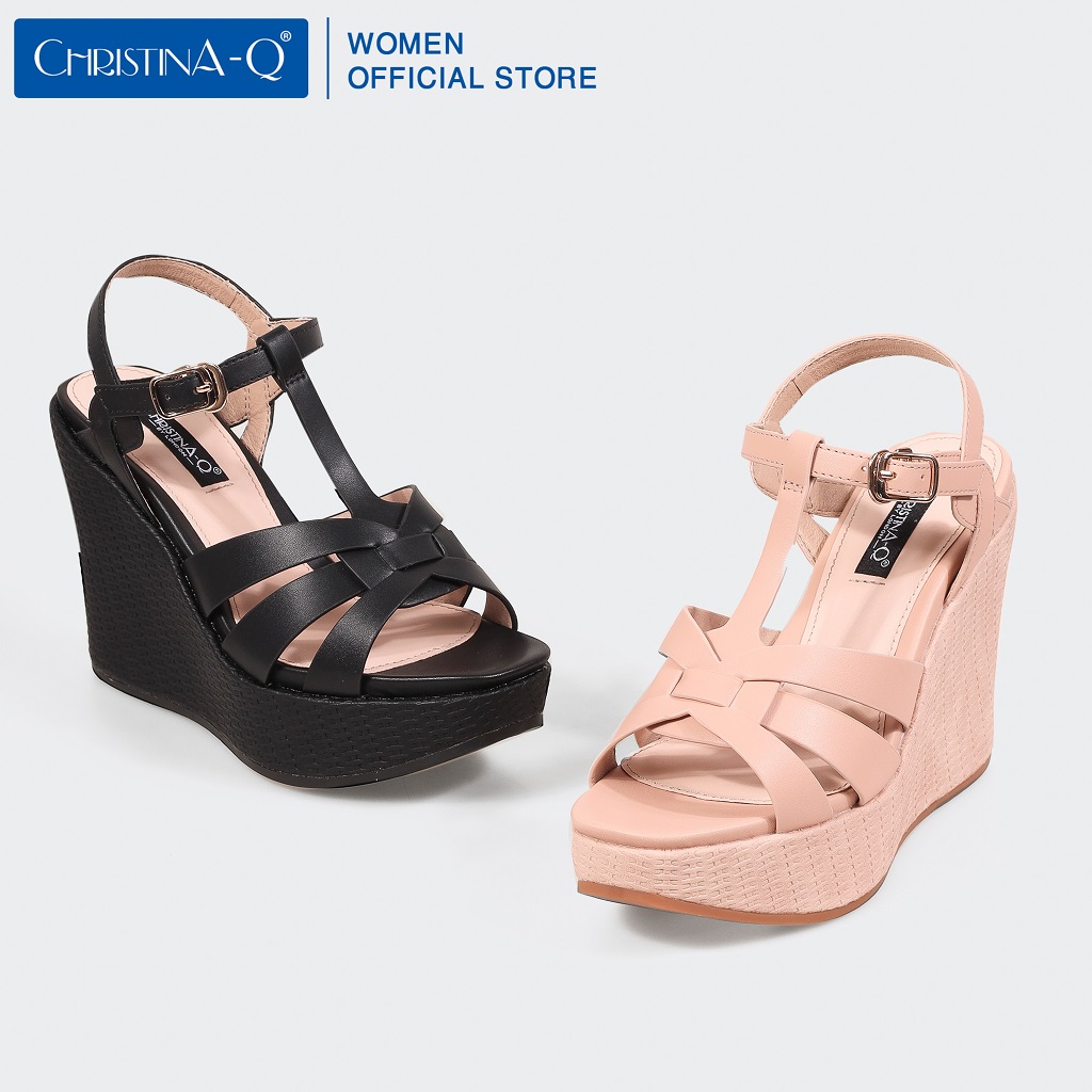 Giày Sandals Nữ Đế Xuồng ChristinA-Q XDX124