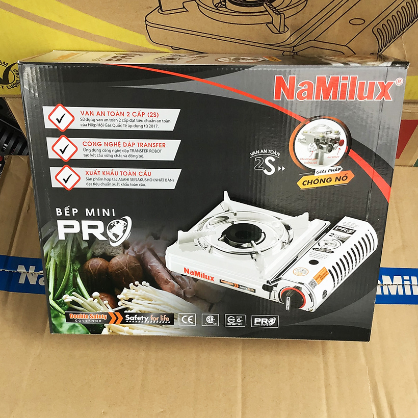 Bếp gas du lịch mini 2S Namilux PL2021AS - Hàng chính hãng