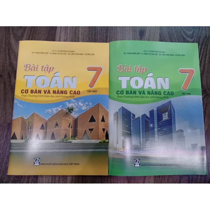 Sách - Combo Bài tập Toán 7 tập 1 + tập 2 cơ bản và nâng cao