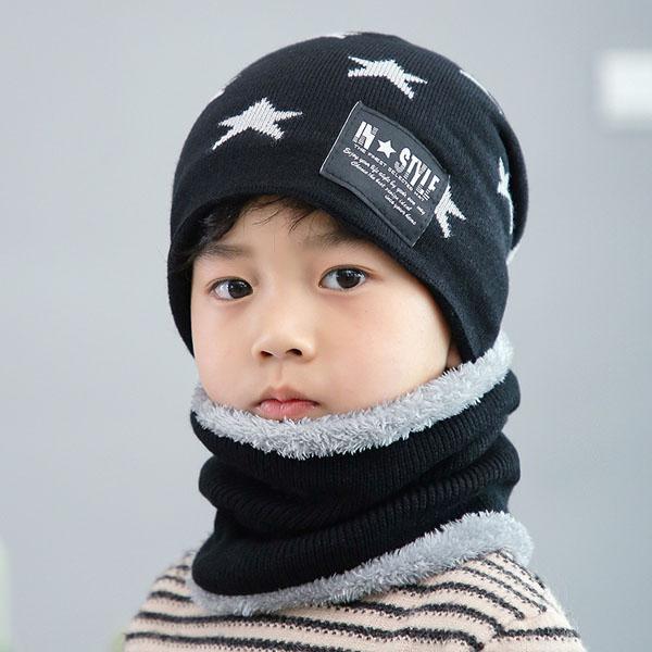 Mũ len mã ngôi sao kèm khăn ống cho bé từ 7- 15 tuổi