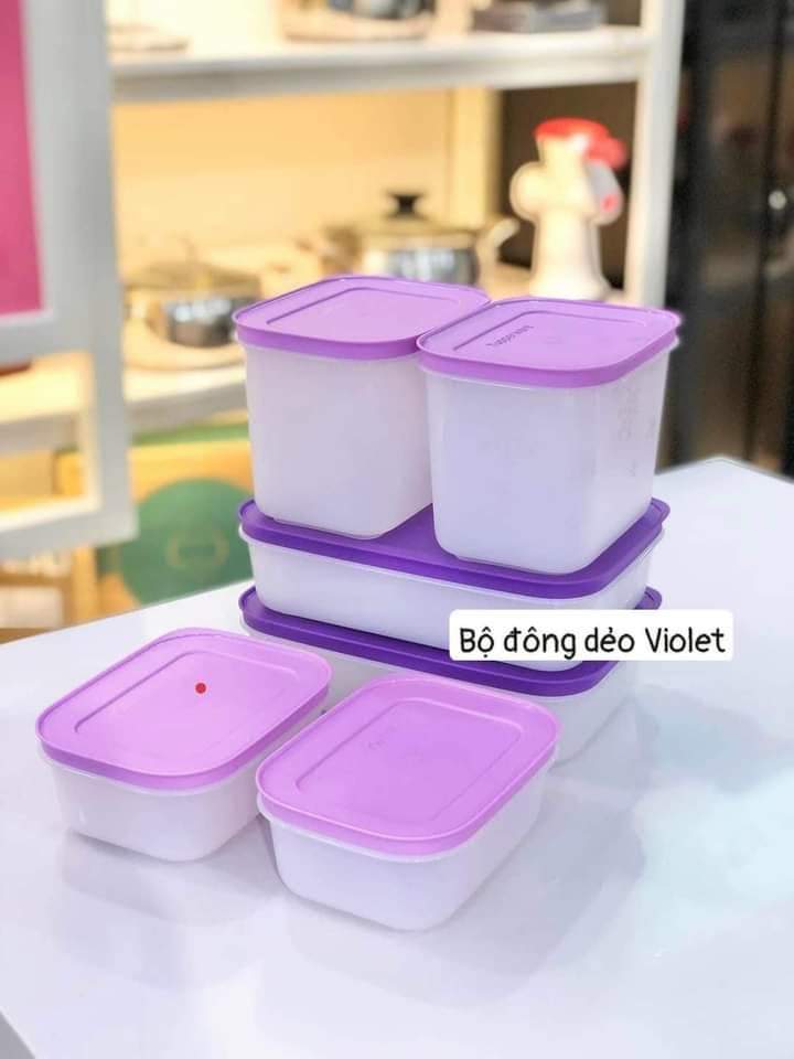 Bộ hộp trữ đông Violet Tupperware - Hàng chính hãng