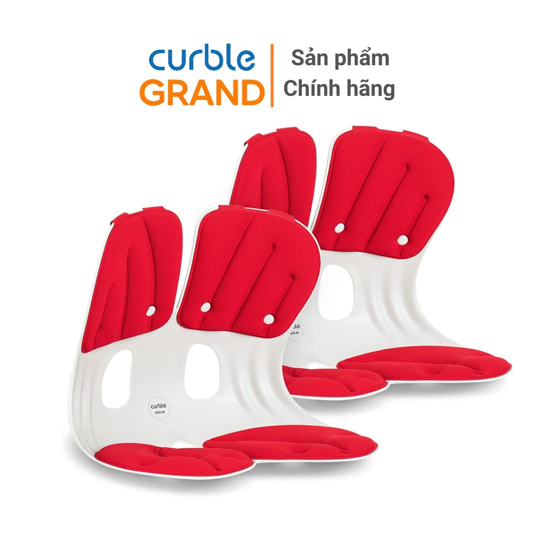 Combo 2 Ghế chỉnh dáng ngồi đúng, chống gù Curble Grand - Premium Model. Phù hợp mọi đối tượng cân nặng từ 65kg - Made in Korea. 3 màu tuỳ chọn