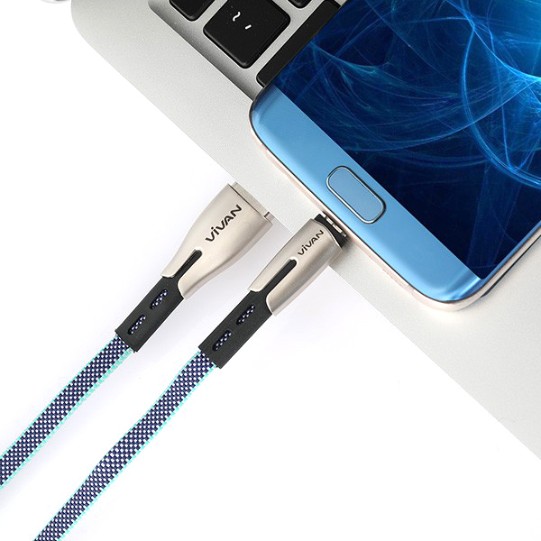 Cáp Sạc Nhanh Micro USB VIVAN BTK-M – Sạc Nhanh Dòng Điện 2.4A, Truyền Dữ Liệu 2in1 - HÀNG CHÍNH HÃNG