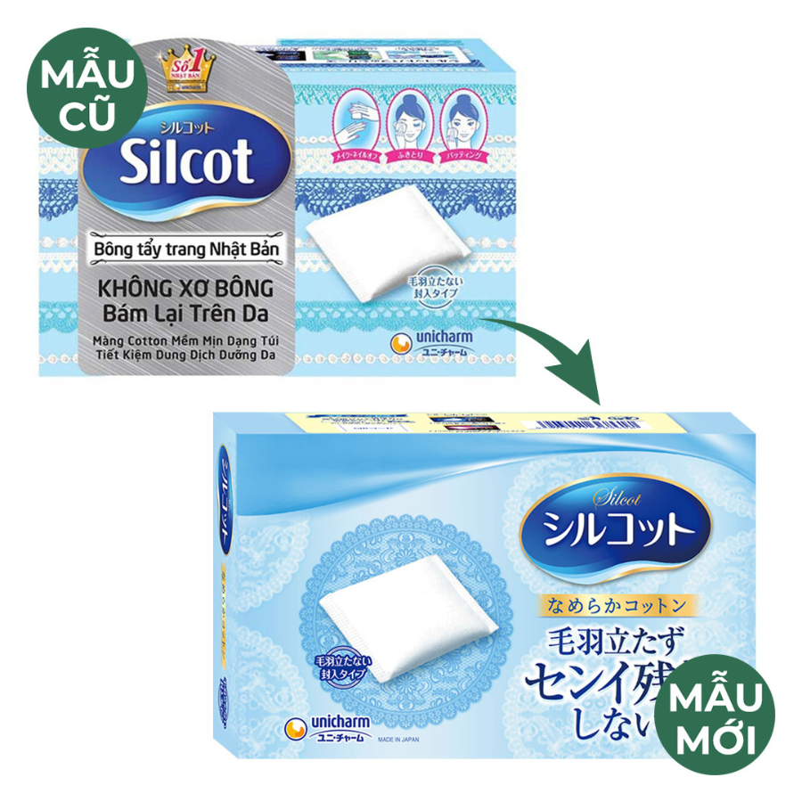Bộ 3 Hộp Silcot Bông Trang Điểm Nhật Bản