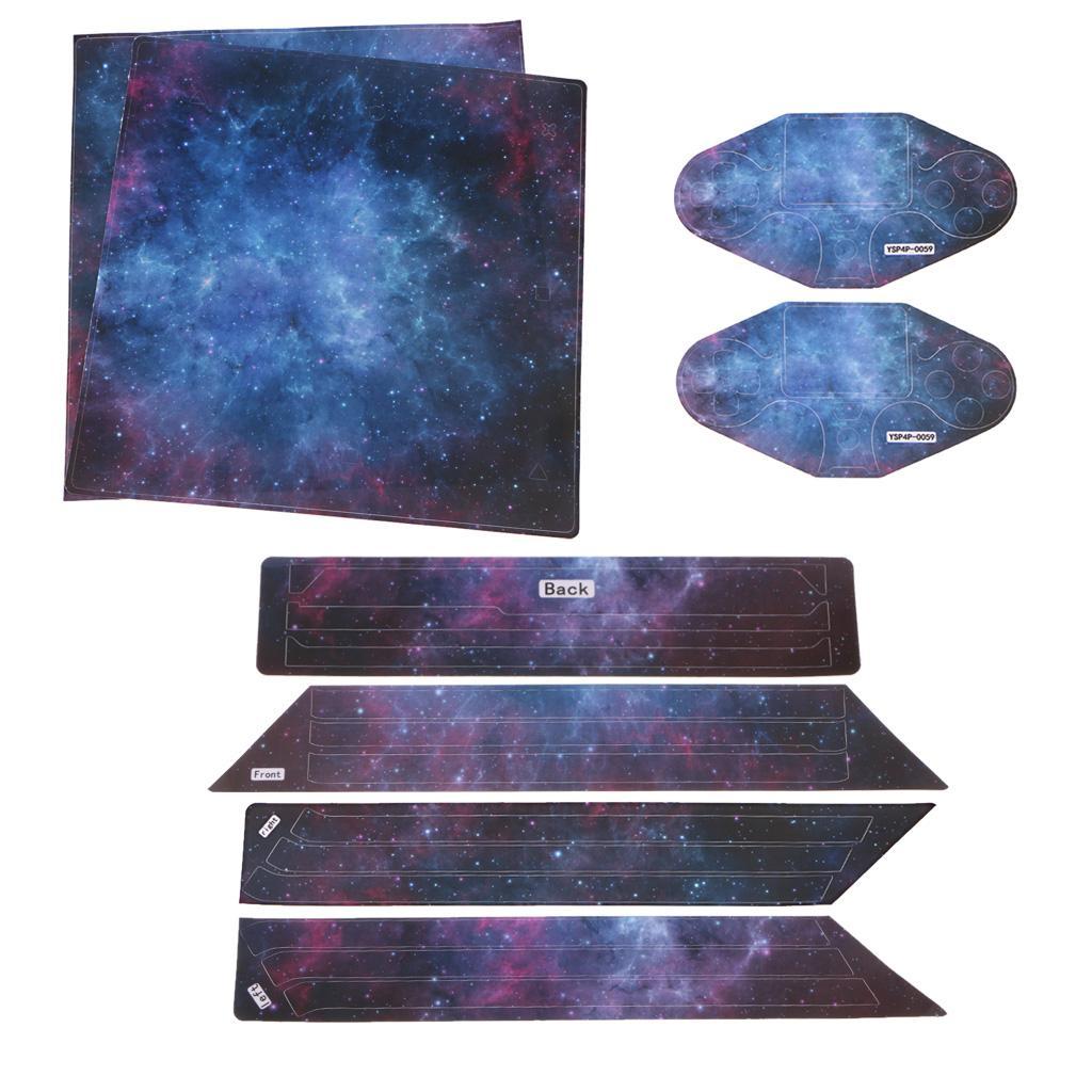 For PS4 Pro Console Skin Cover Decal Sticker + 2 Controller Skin