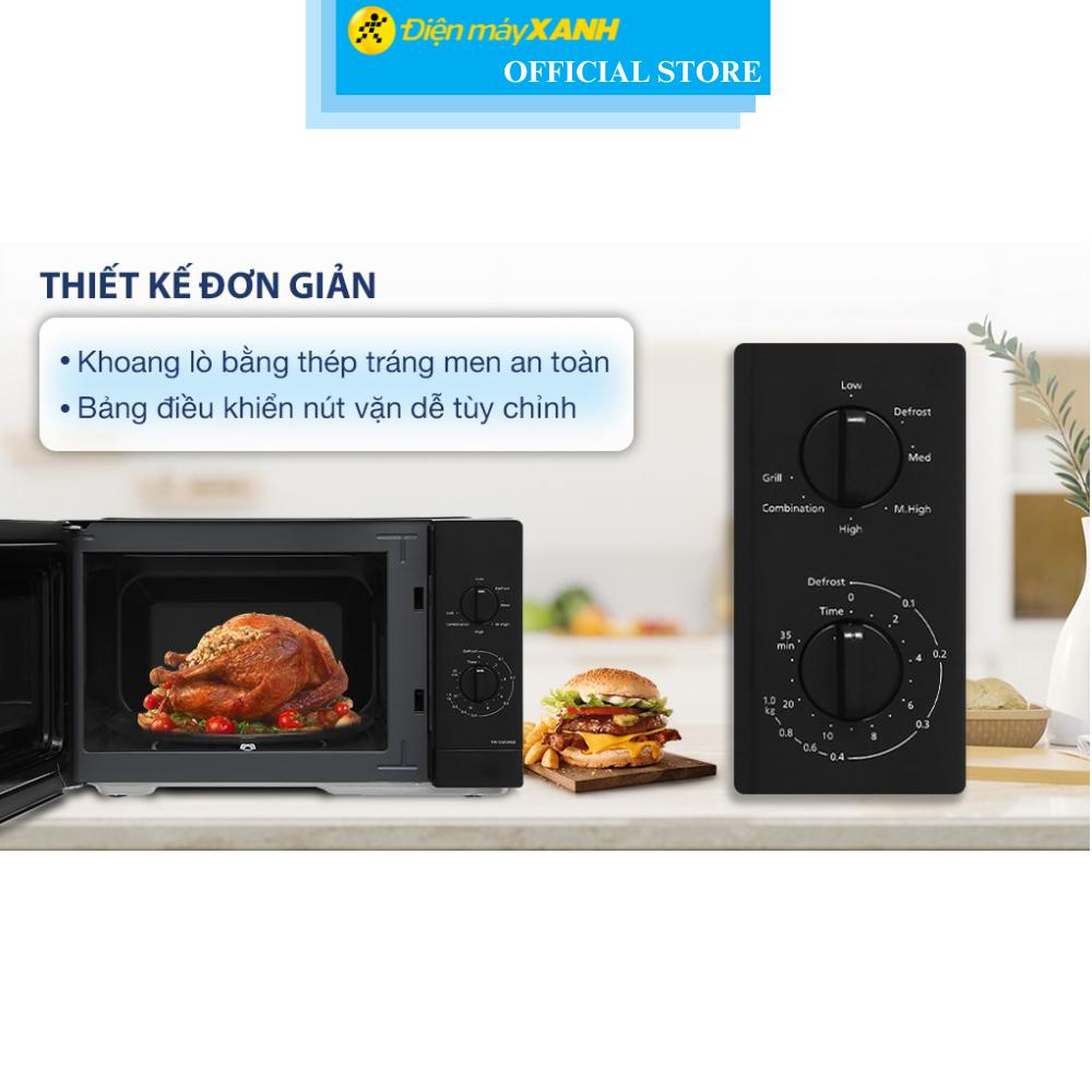 Lò vi sóng có nướng Panasonic NN-GM34NBYUE 24 lít - Hàng Chính Hãng