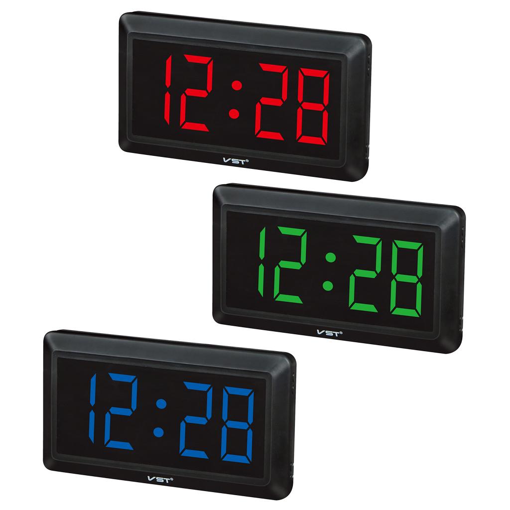 4'' Large LED Display Double Use Electronic Digital Time Desk Clock Wall Clocks 24 Hour Display