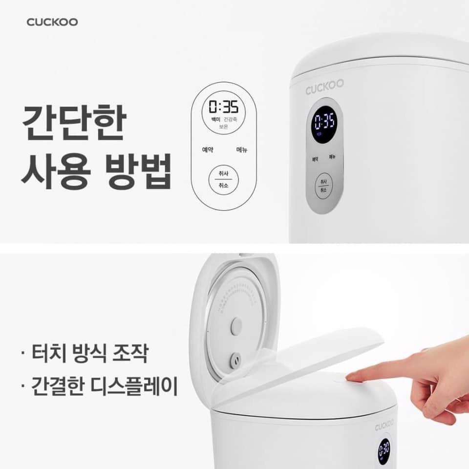 Nồi Cơm Điện Mini Cho 1 Người, Nồi Cơm Điện Nhỏ Cuckoo Marshmallow CR-0255MW, Dung Tích 0.35L, Nội Địa Hàn