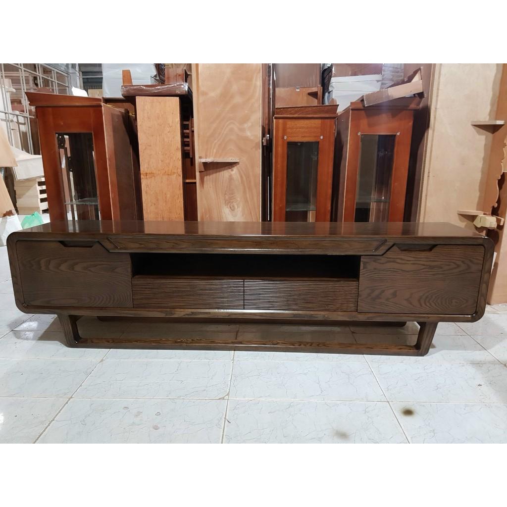 Kệ tivi Hàn Quốc chân quỳ gỗ Sồi Nga