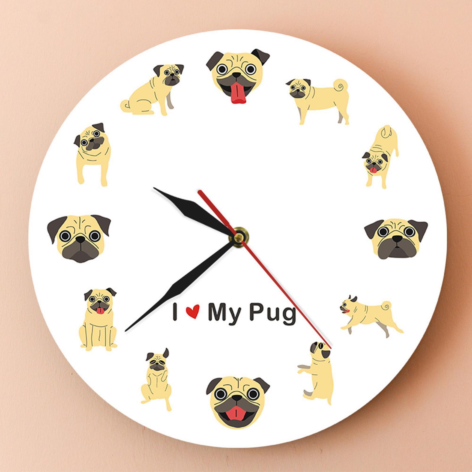 Wall Clock Cartoon Quiet Decorative Clock 12 inch for Kitchen