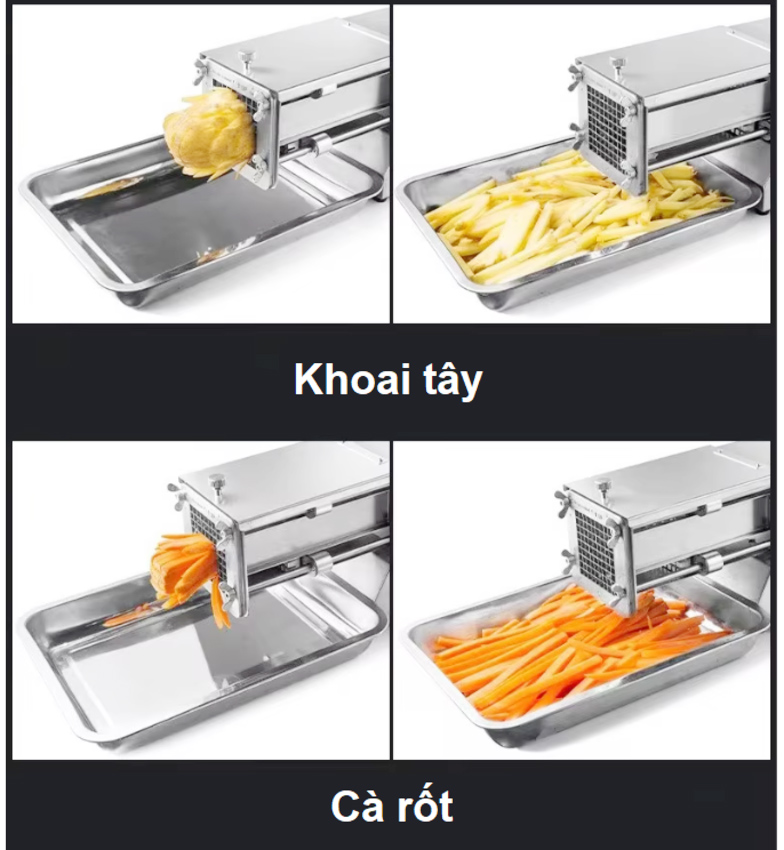 Máy cắt khoai tây, khoai lang và các loại củ kiểu Pháp - Chuyên nghiệp. Thương hiệu Mỹ cao cấp Septree - T1000. HÀNG CHÍNH HÃNG