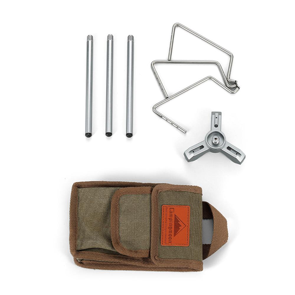 Giá đỡ bình gas bếp lò di động 3 chân chống trượt tốt dành cho picnic, cắm trại