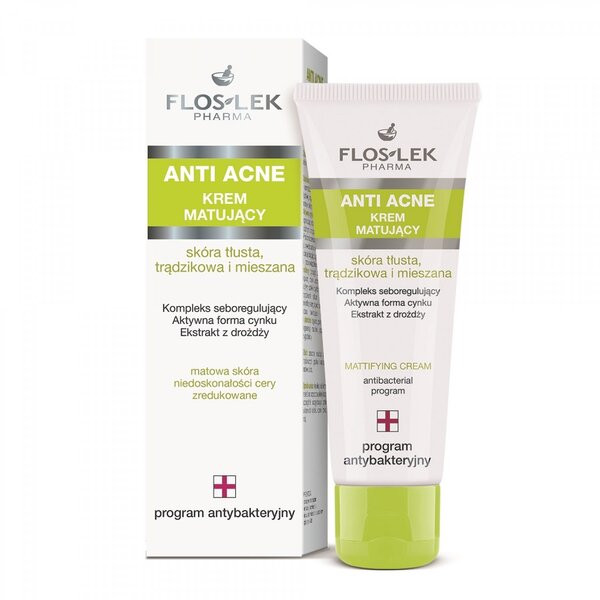 Kem Dưỡng Kiềm Dầu Giảm Mụn FLOSLEK - Floslek Mattifying Cream 50ml