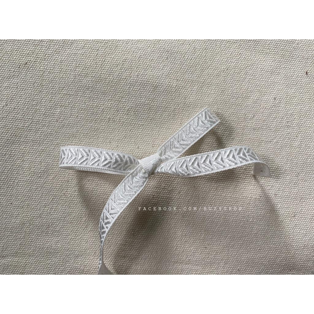 Ruy băng họa tiết bản 10 mm - mẫu 08