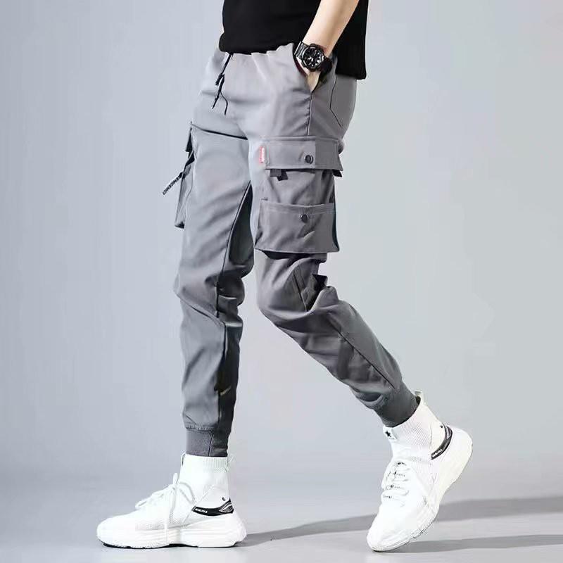 Quần jogger nam túi hộp chất kaki mềm mịn, phong cách đường phố