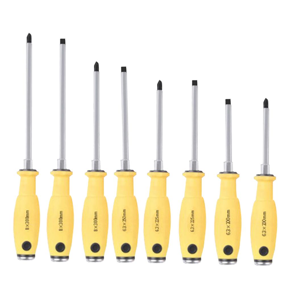 8Pcs Precision Magnetic Screwdrivers Set Hand Slotted Cross Screwdrivers Kit