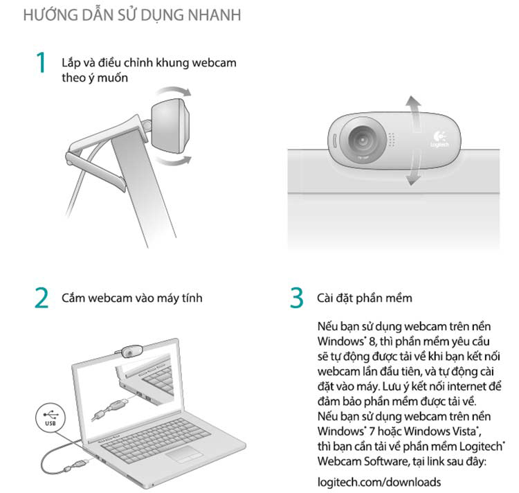 Webcam Logitech C310 720p HD - Hàng chính hãng