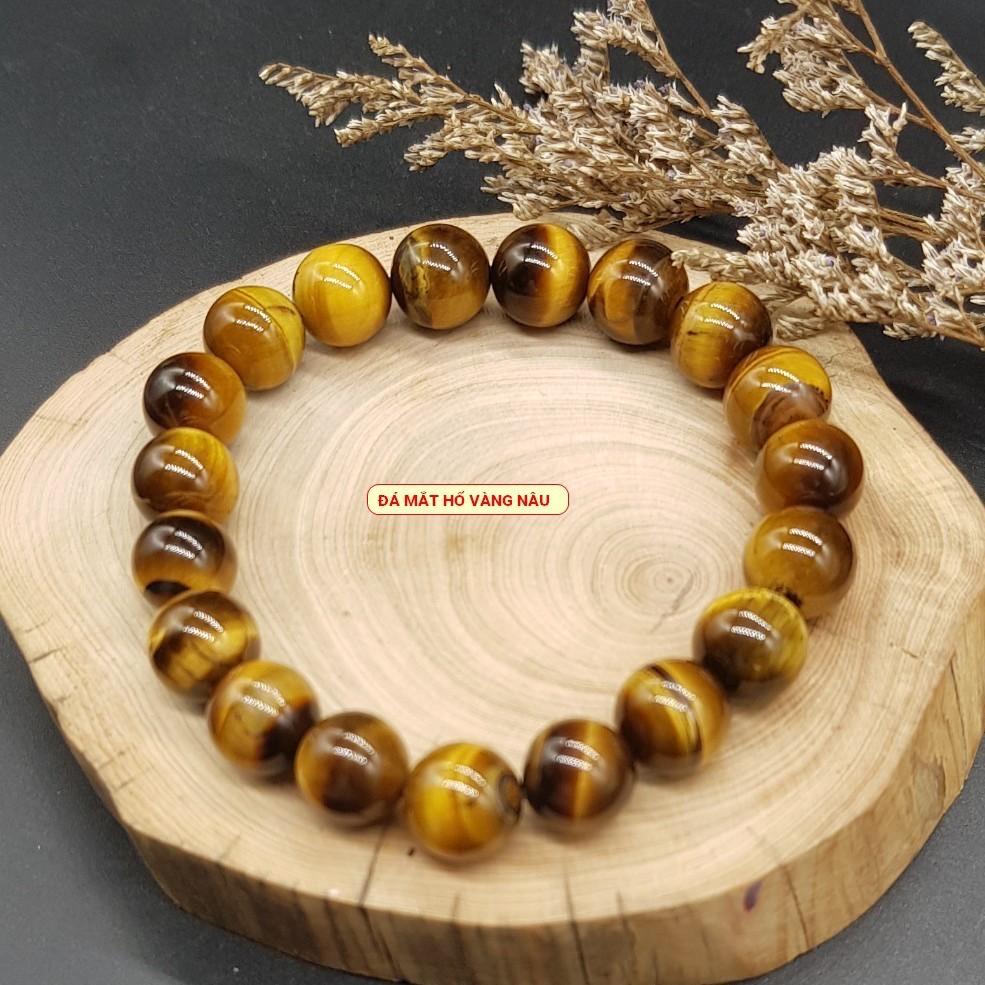 Vòng tay chuỗi hạt 10 mm phối Tì Hiu bạc mạ vàng 24k có nhiều màu lựa chọn trang sức Bạc Quang Thản - QTVPT2