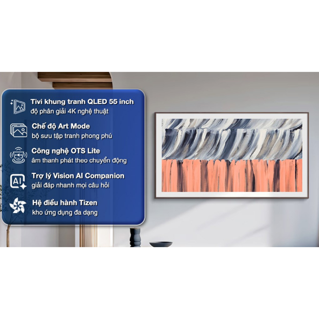 QA65LS03HE - Smart Tivi Khung Tranh The Frame QLED Samsung AI 4K 65 inch QA65LS03HE RA MẮT 2026 - HÀNG CHÍNH HÃNG - GIAO HCM