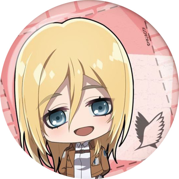 Huy hiệu in hình anime Attack On Titan anime chibi dễ thương huy hiệu cài áo (MẪU GIAO NGẪU NHIÊN)