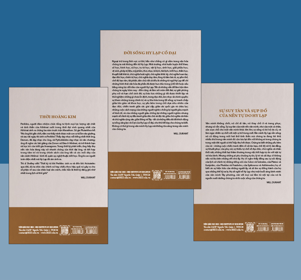 [Coupon 20K đơn 299K] Sách IRED Books - Lịch sử văn minh thế giới phần 2:  Đời sống Hy Lạp - Will Durant