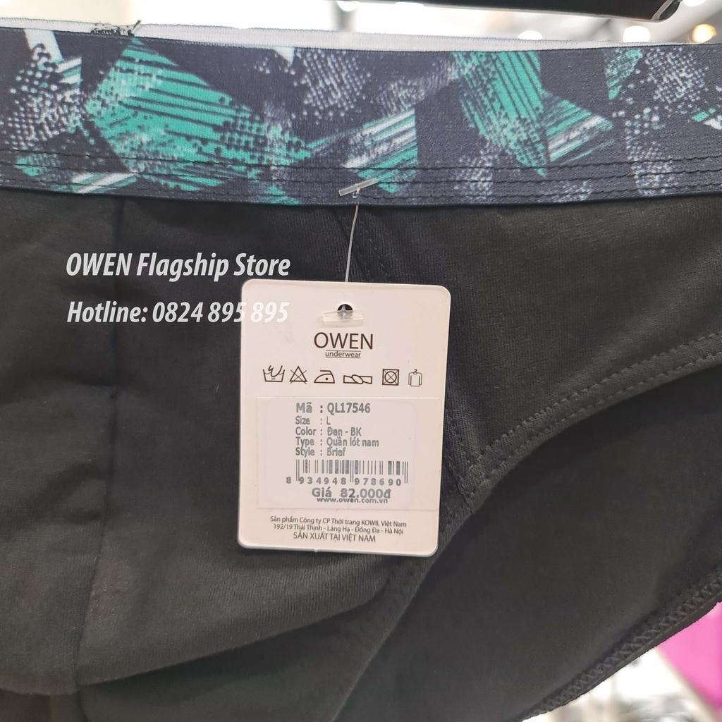 OWEN - Quần lót brief nam - mã QL17546 xám đen; QL17546 đen