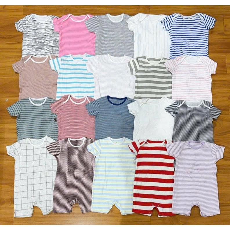 [Size 9-18M] Body Đùi Kẻ Sọc FORM TO Cotton Mềm, Co Giãn, Thấm Hút Mồ Cho Bé Trai/ Bé Gái - Hàng Xuất Dư