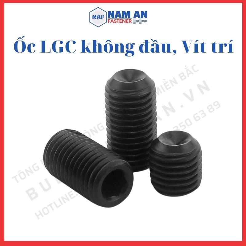 300 con Ốc lục giác chìm không đầu M4, M5, Vít trí, vít cấy Màu Đen, Mạ trắng, Mạ Vàng