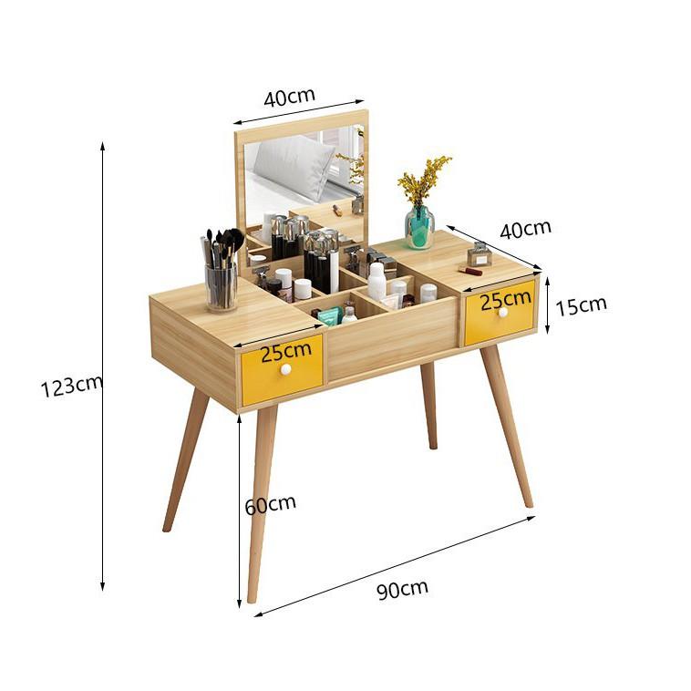 Bàn Trang Điểm Bắc Âu 2 Ngăn Kéo