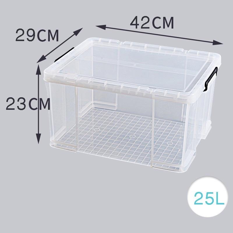 Thùng nhựa vuông 25L Việt Nhật trong suốt chắc chắn