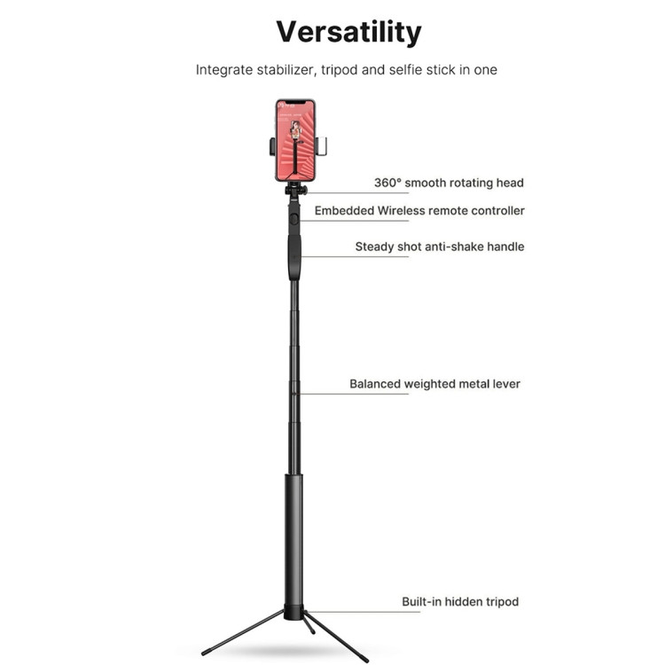 ULANZI MT-53 - Chân Tripod dành cho Điện thoại | Kèm điều khiển Bluetooth - Hàng Chính Hãng