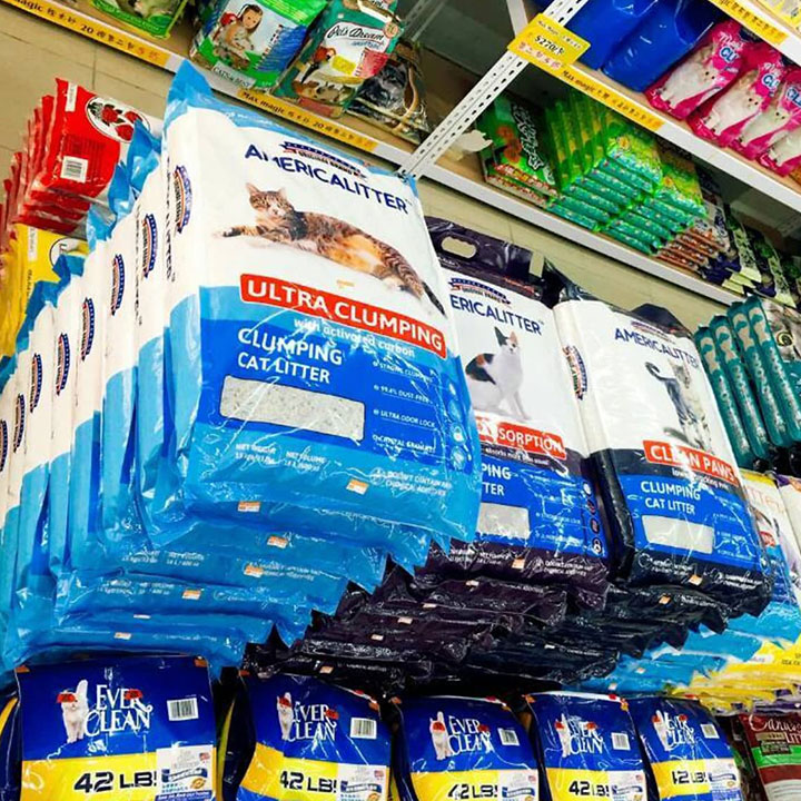 Cát Vệ Sinh Cho Mèo America Litter 10L siêu vón siêu hút mùi