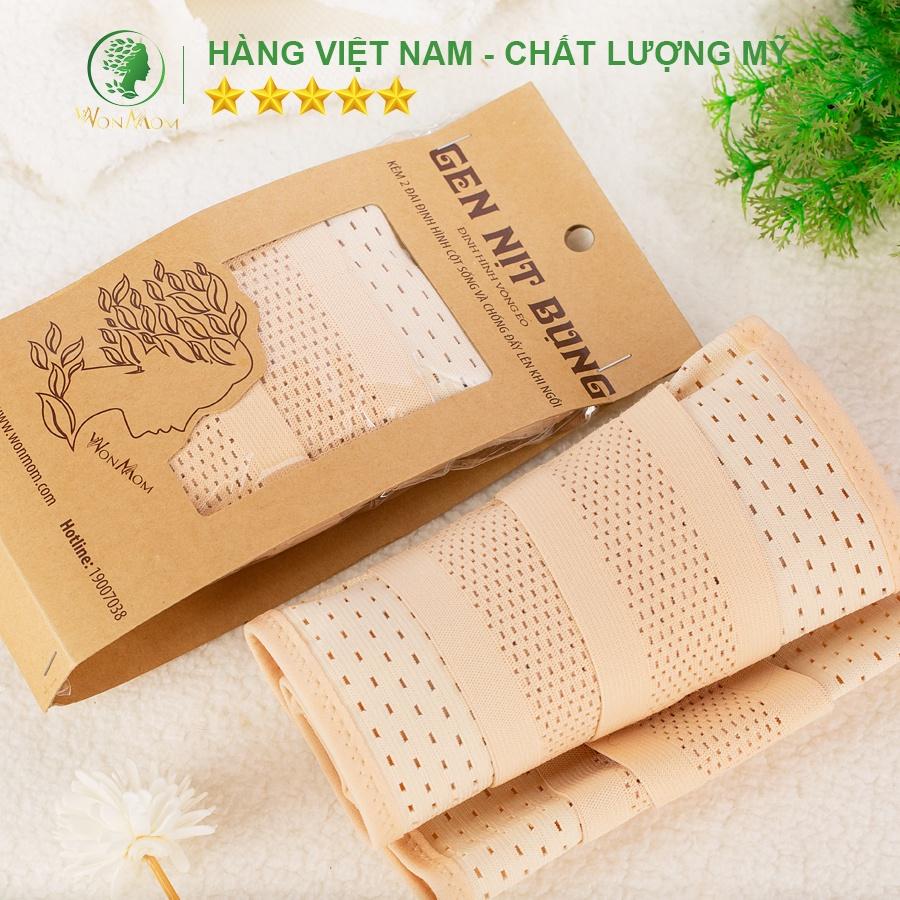 Bộ đánh tan mỡ bụng lâu năm Wonmom ( 1 Gel gừng giảm eo + 1 Gen nịt bụng )