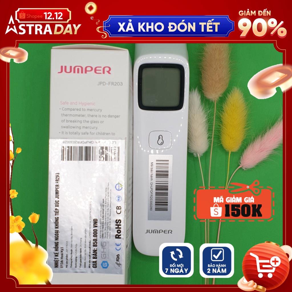 [BH 2 Năm] Nhiệt kế hồng ngoại không tiếp xúc Jumper FR203, Nhiệt kế điện tử microlife