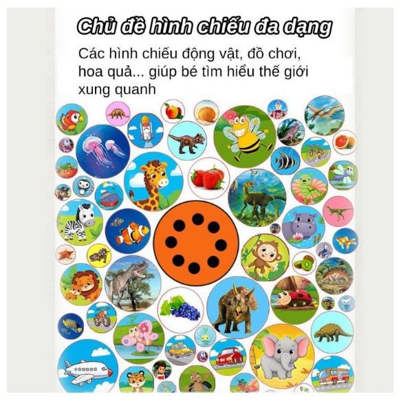 ĐÈN PIN HÌNH CHIẾU- 80 HÌNH 10 CHỦ ĐỀ - CẢ THẾ GIỚI ĐƯỢC THU NHỎ LẠI TRONG BỘ ĐÈN PIN SIÊU THÔNG MINH