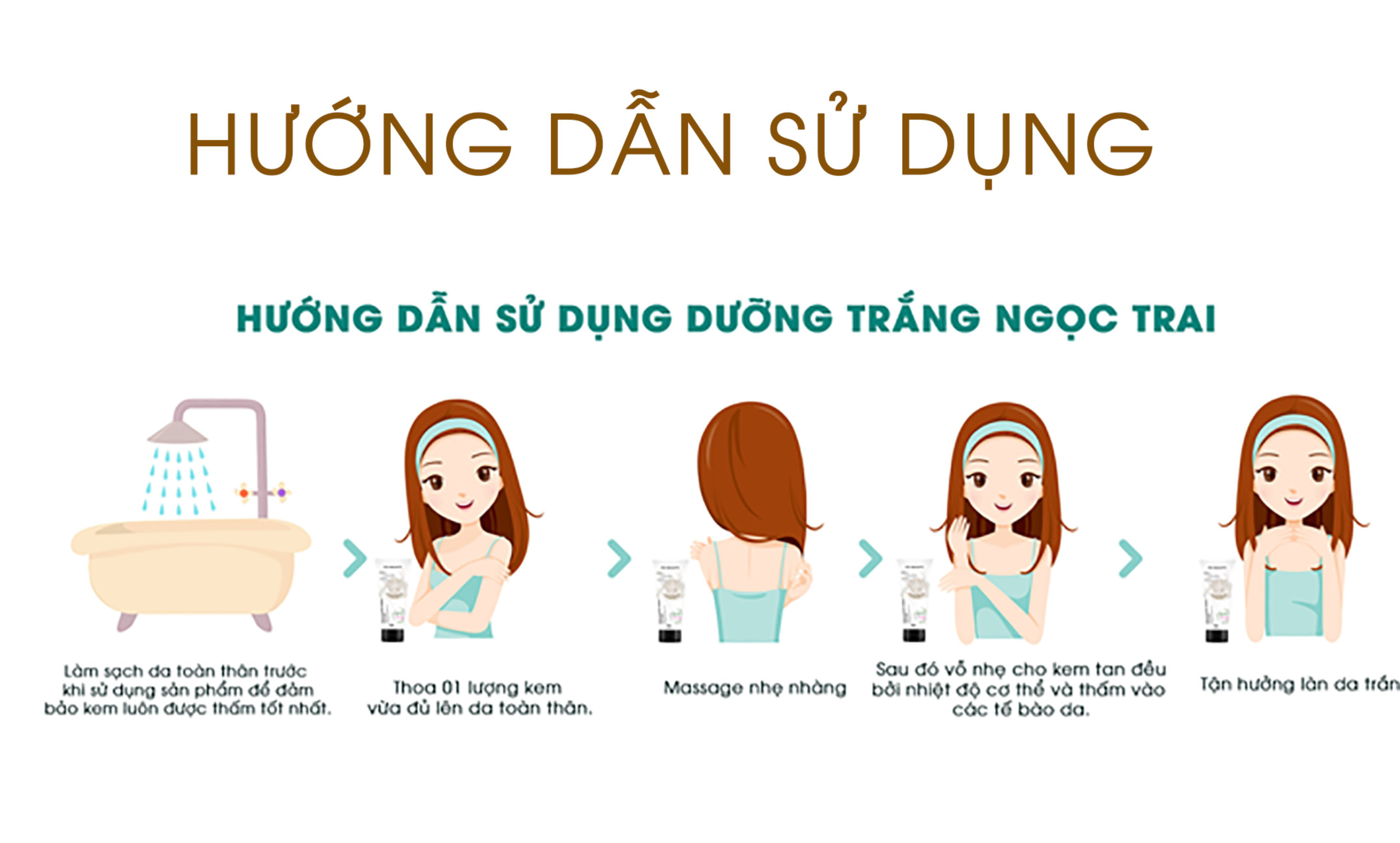 Bộ 2 sản phẩm dưỡng trắng toàn thân KN Beauty: Kem Dưỡng Trắng Toàn Thân Tinh Chất Ngọc Trai + Kem Ủ Trắng Da Toàn Thân