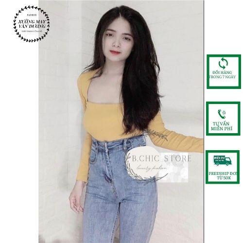 Quần jean nữ có 2 mầu cạp cao túi nắp xưởng may giá sỉ
