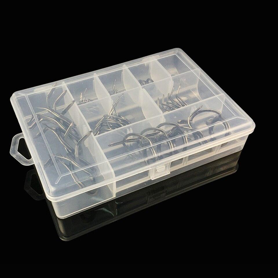 Bộ 40 Vòng Thép Không Gỉ Hỗ Trợ Dẫn Dây Câu Cá