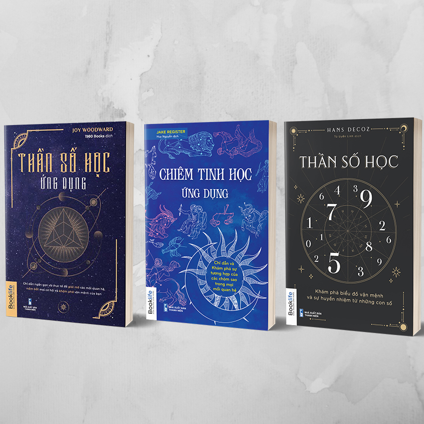 Combo 3 Cuốn: Chiêm Tinh Học Ứng Dụng + Thần Số Học + Thần Số Học Ứng Dụng