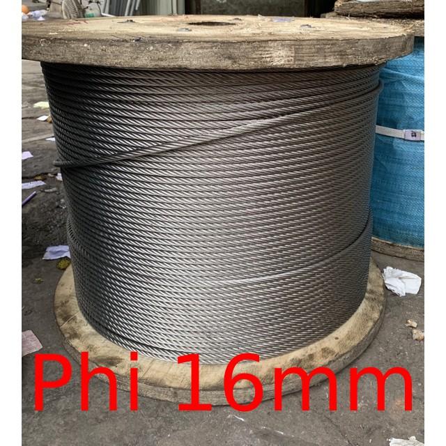 Dây cáp inox 304 phi 16mm cáp thép giá sỉ