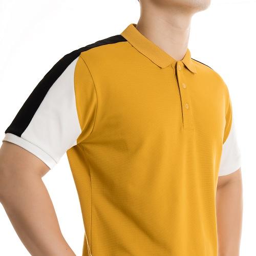 Áo polo nam phối tay vai cotton cá sấu cổ bẻ tay ngắn PL04