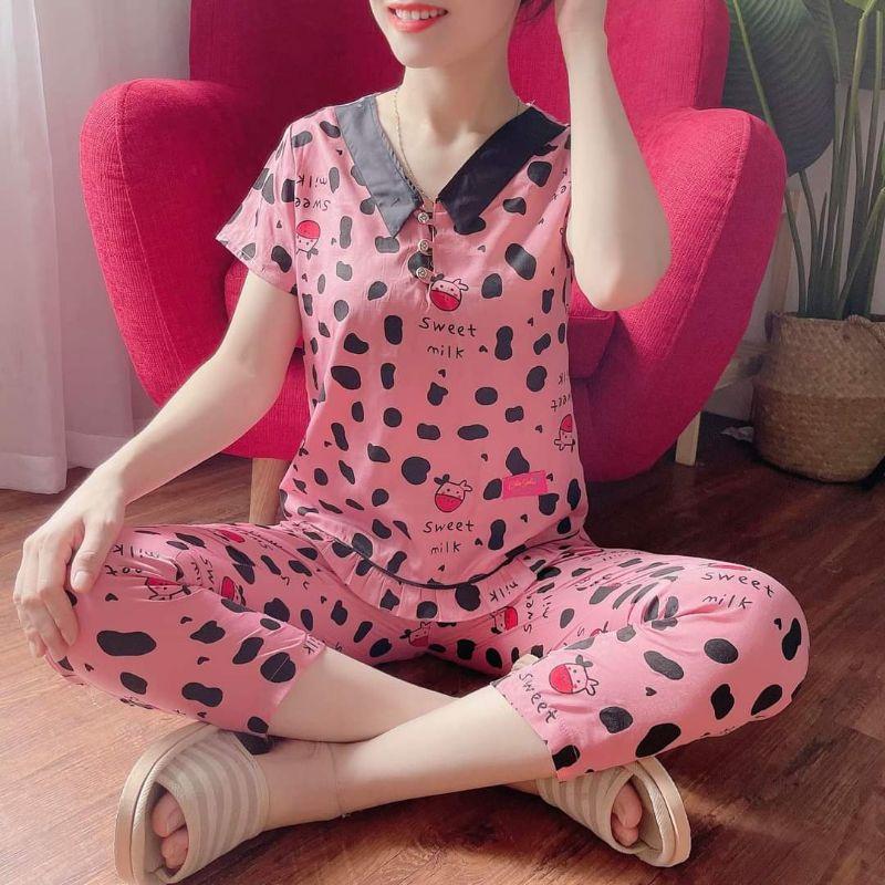 Quần áo hoạ tiết bò sữa cao cấp mềm