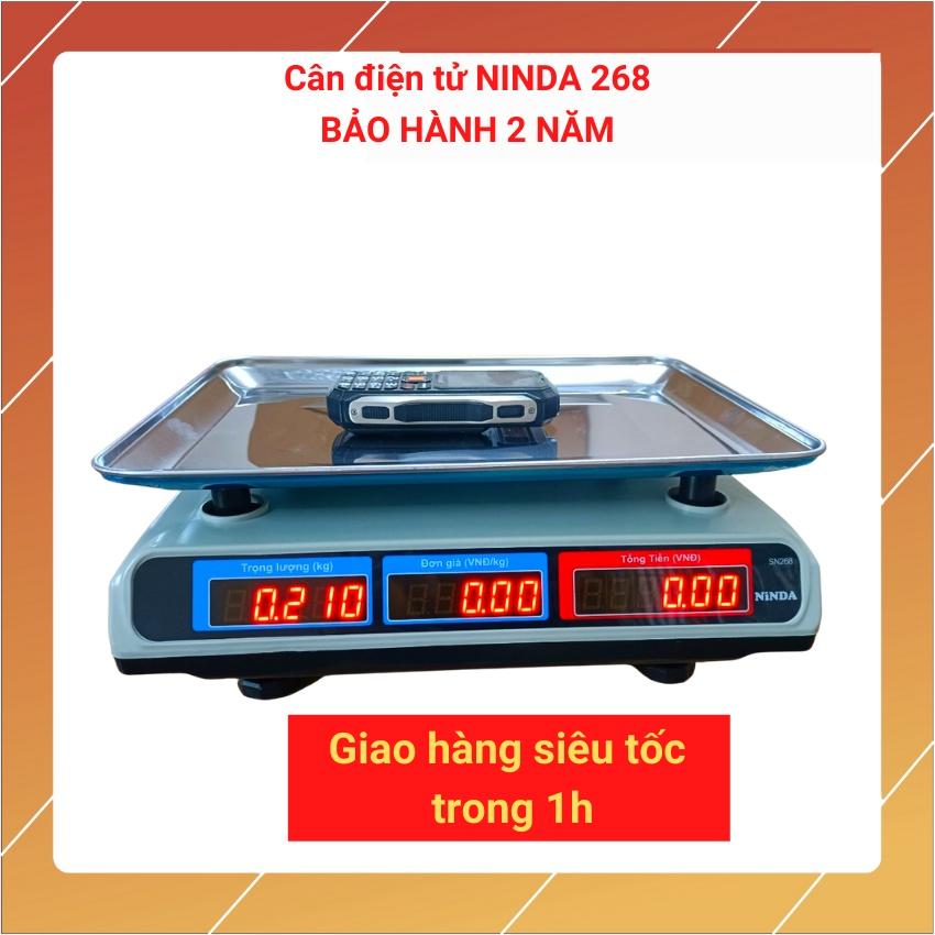 cân điện tử NINDA 268 ( 30kg/5g ) dùng cho bán hàng hoa quả,trái cây..