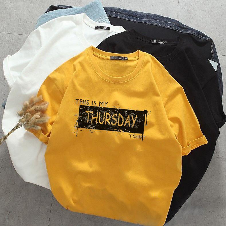 Áo thun unisex form rộng thứ 5 vải dày mịn 20T2718