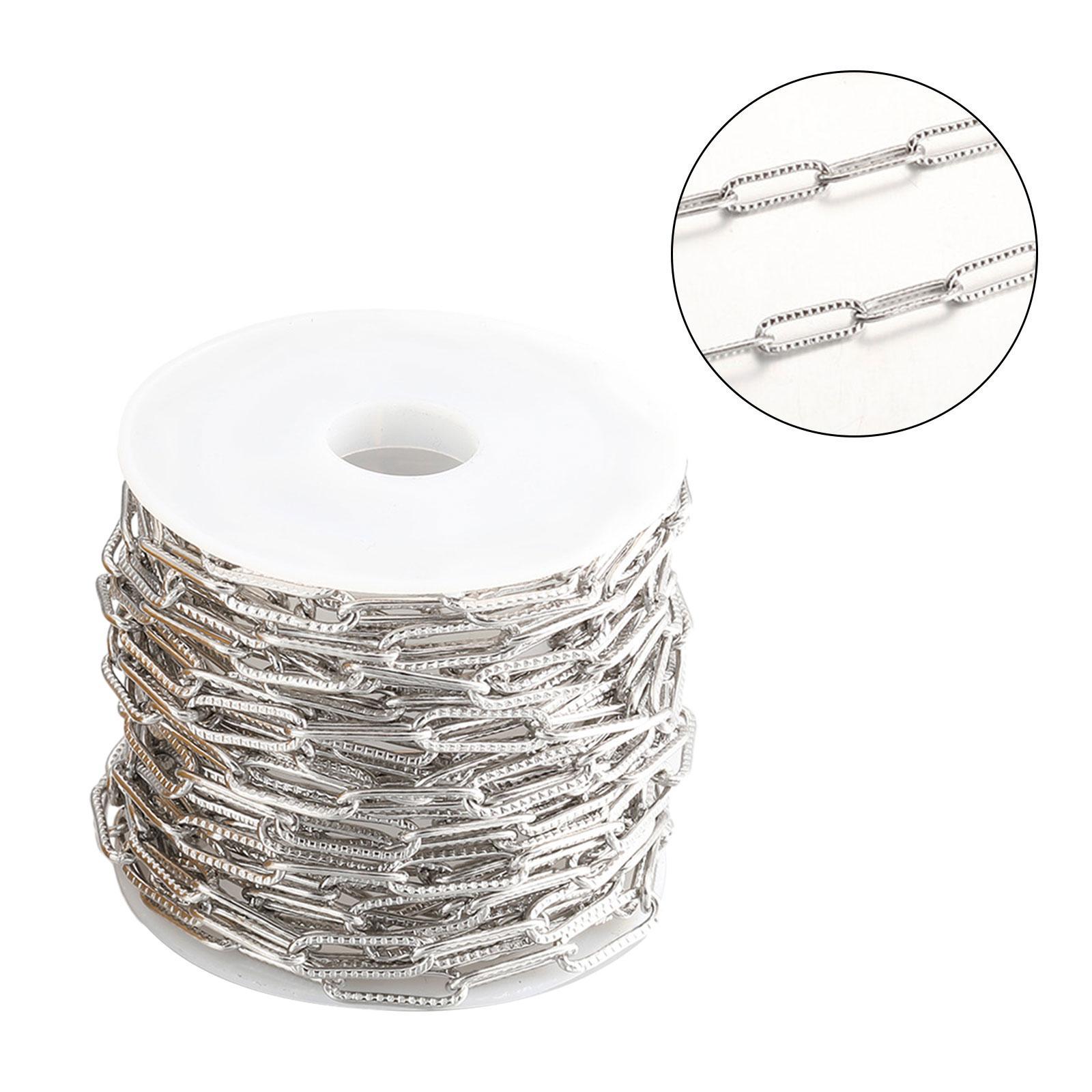 Paperclip Link Chain Link Chain Bulk for Handmaded Jewelry Supplies DIY